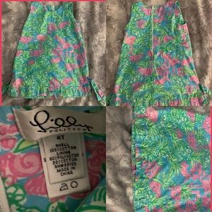 Lilly Pulitzer girls 4 Flamingo shift dress